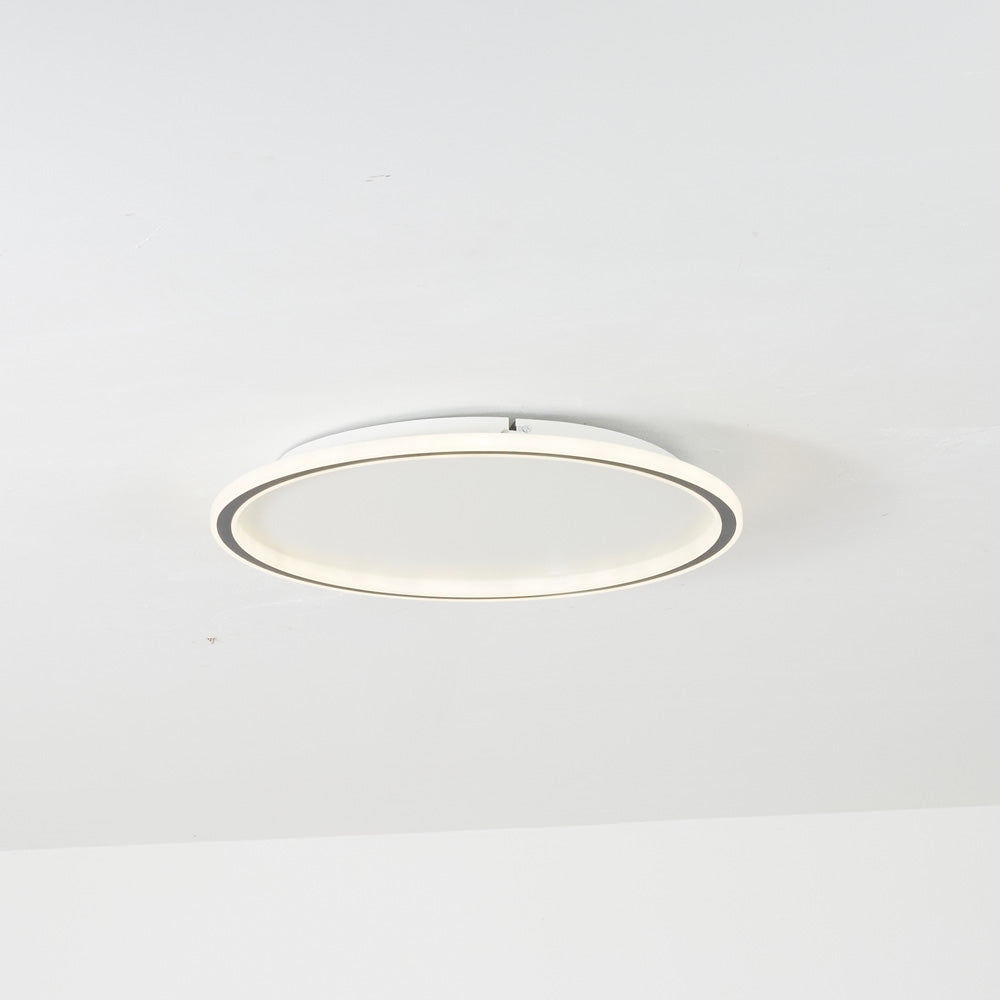 Plafonnier LED rond en acrylique affleurant