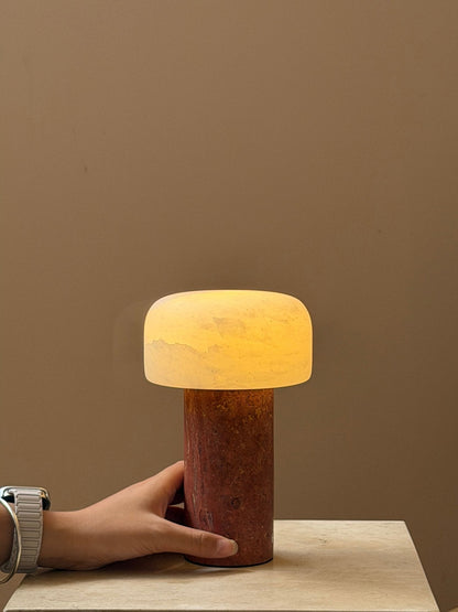 Lampe de table Wabi-Sabi en travertin Brenvale