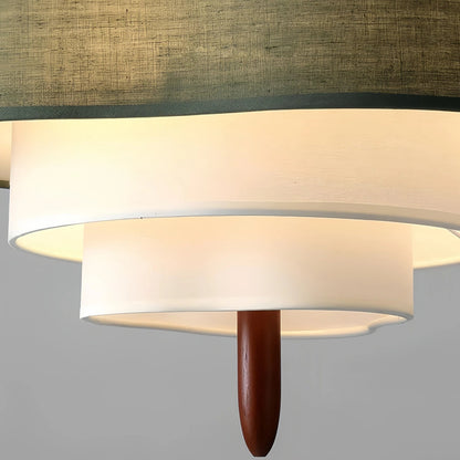 Suspension en tissu noyer à étages