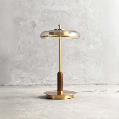 Lampe de table Fenrik en noyer moderne du milieu du siècle