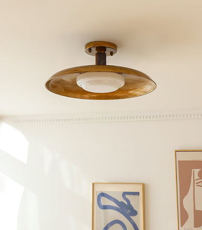 Plafonnier rond extra-large affleurant