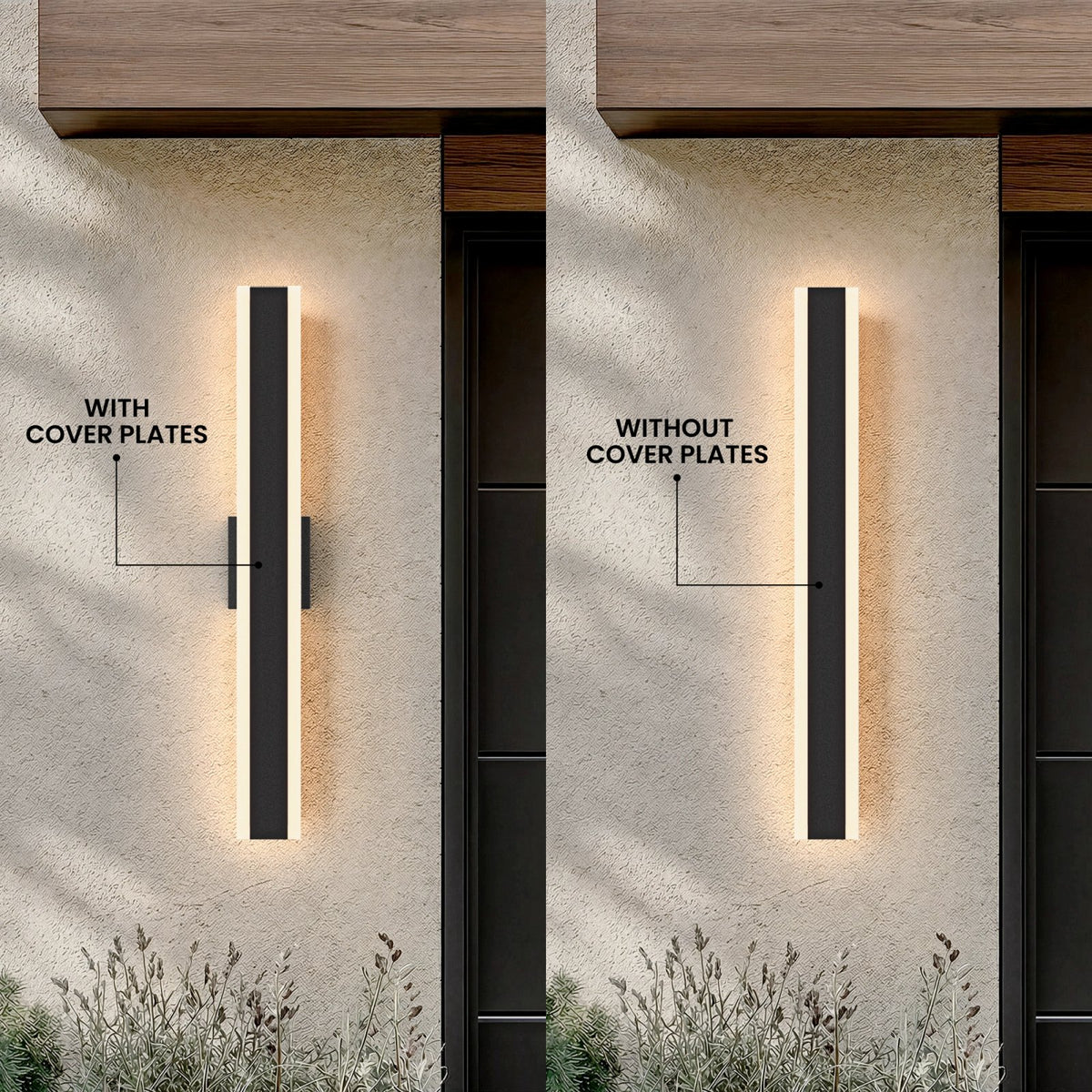 Applique murale extérieure linéaire en aluminium Zephlyn