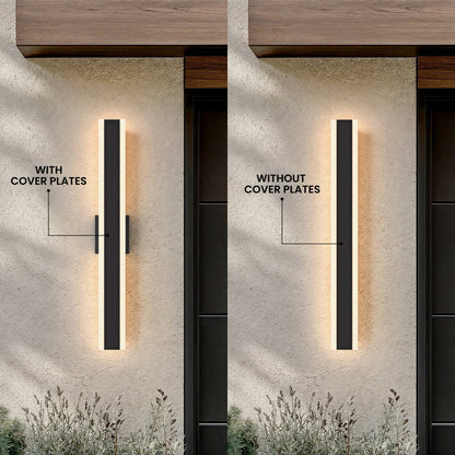 Applique murale extérieure linéaire en aluminium Zephlyn