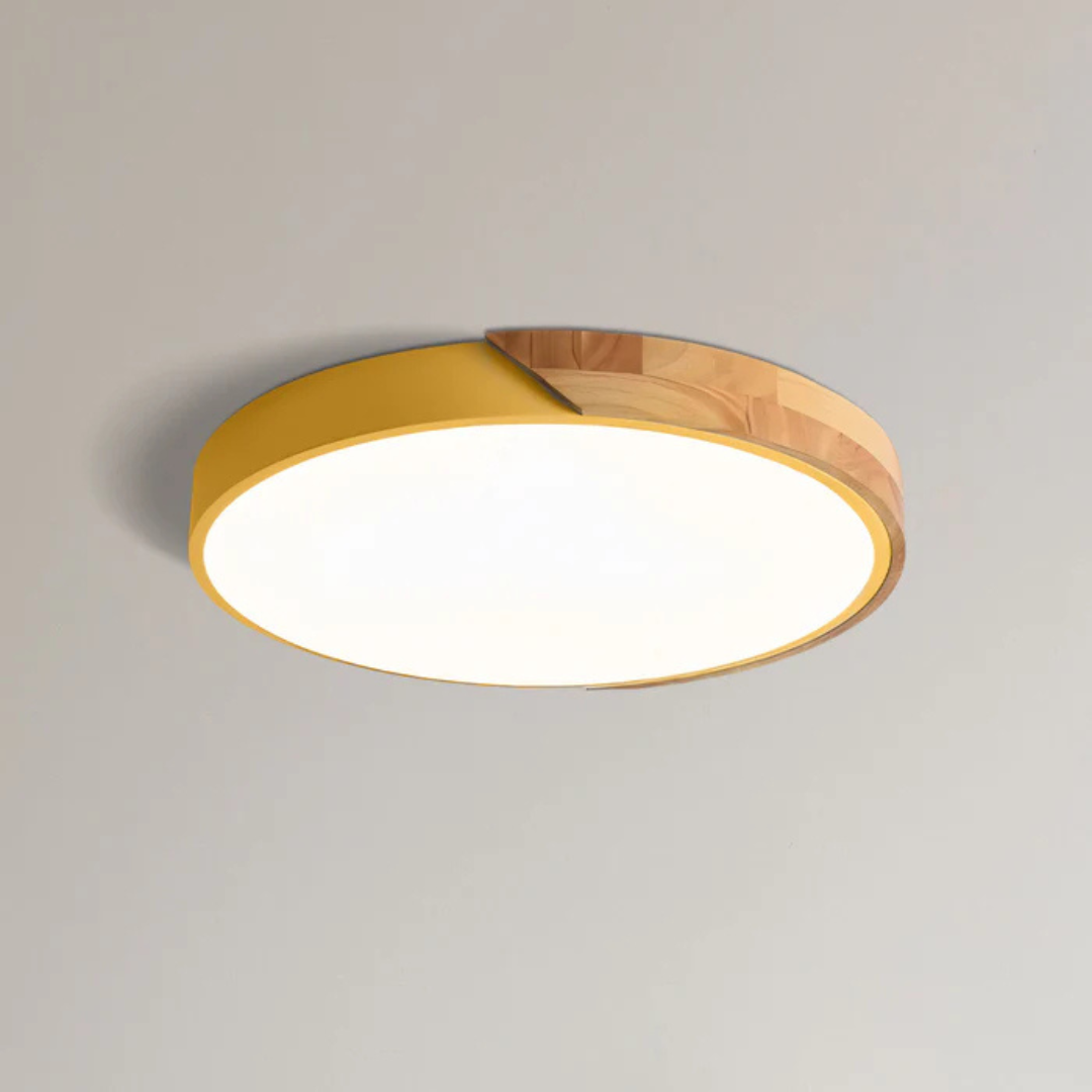 Plafonnier en bois scandinave Skalvi