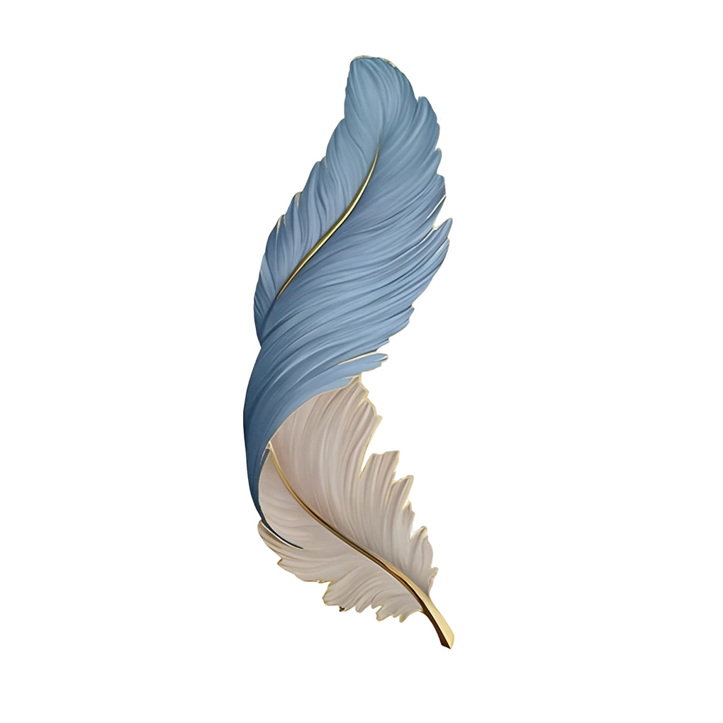 Applique murale LED Plume sculptée