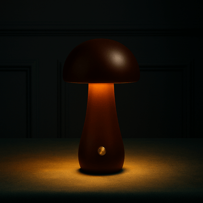 Lampe de table en bois scandinave Fungara