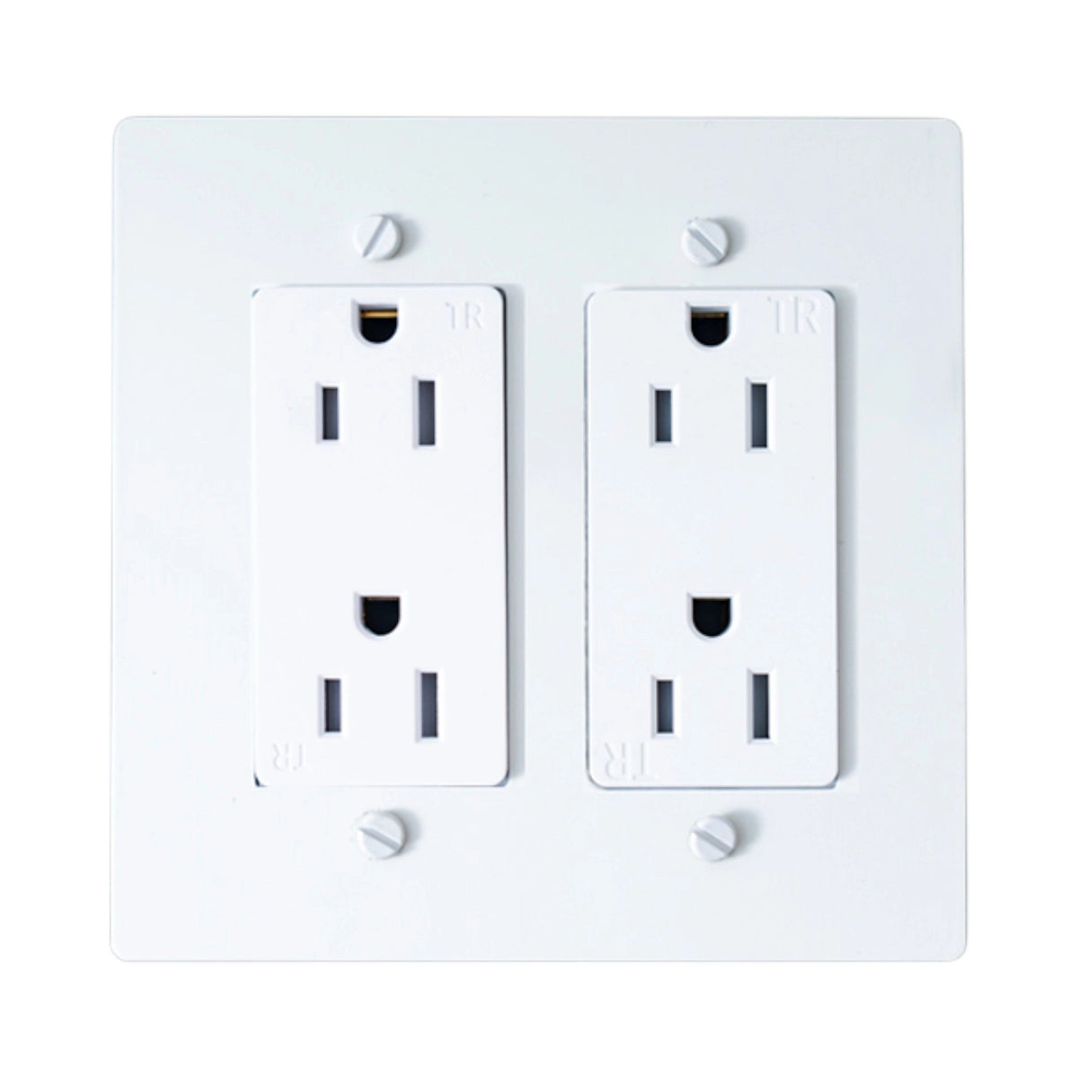 Prise double Galveno Vintage en laiton massif