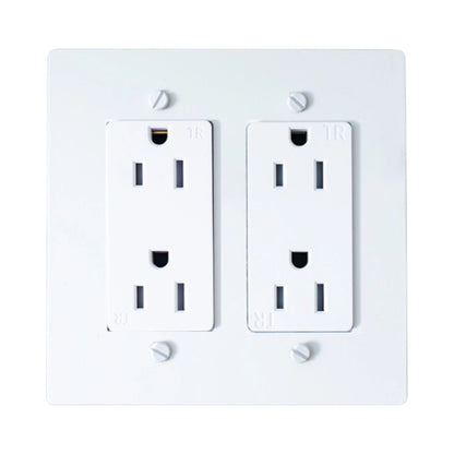 Prise double Galveno Vintage en laiton massif