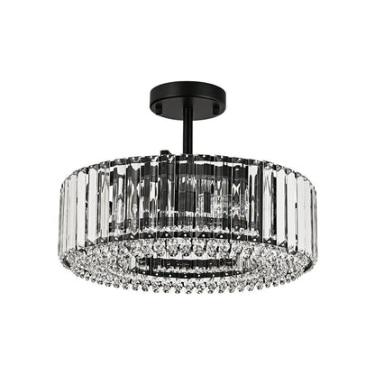 Plafonnier glamour en cristal sculpté