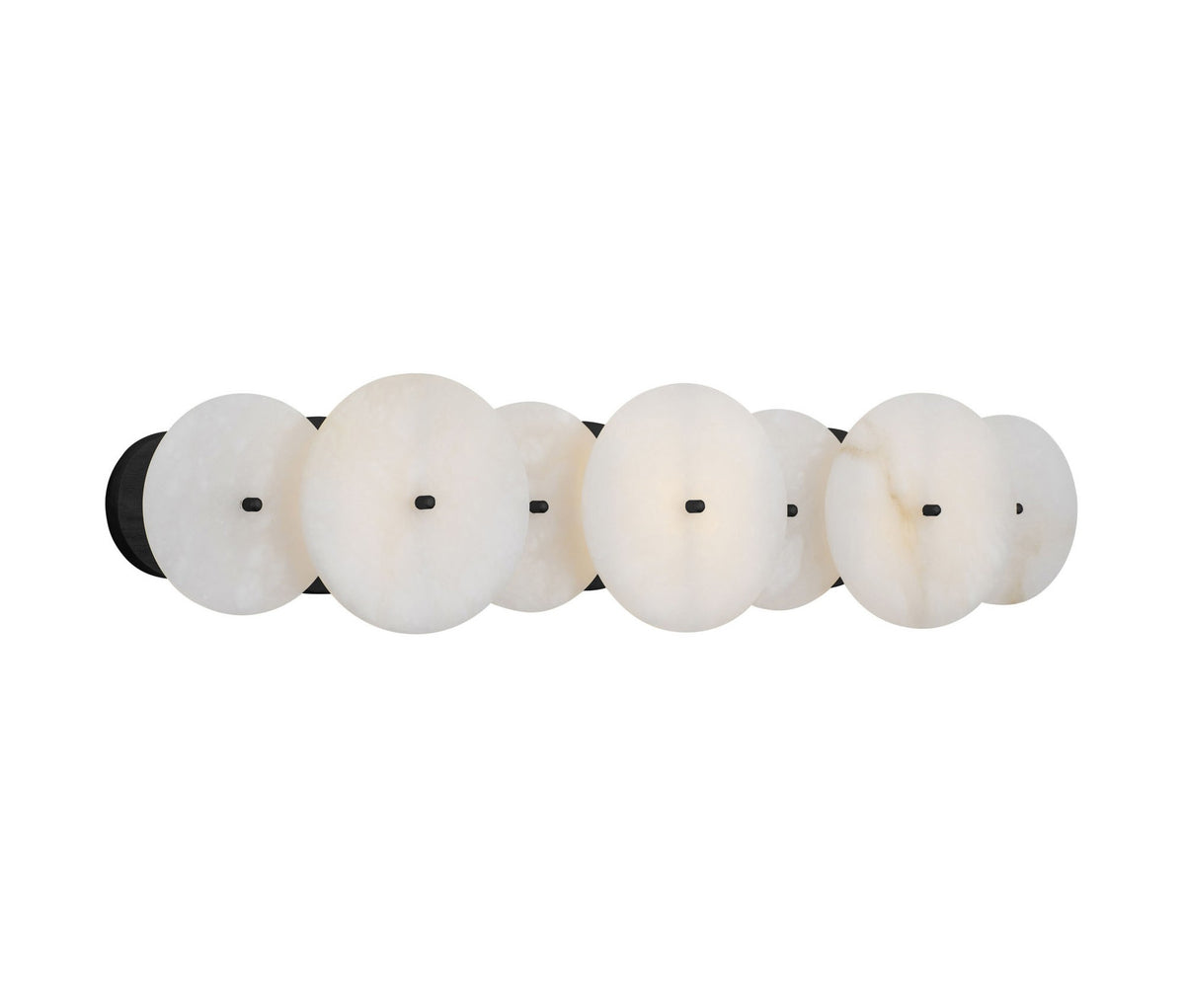 Applique de meuble moderne Lunavey en albâtre en forme de disque