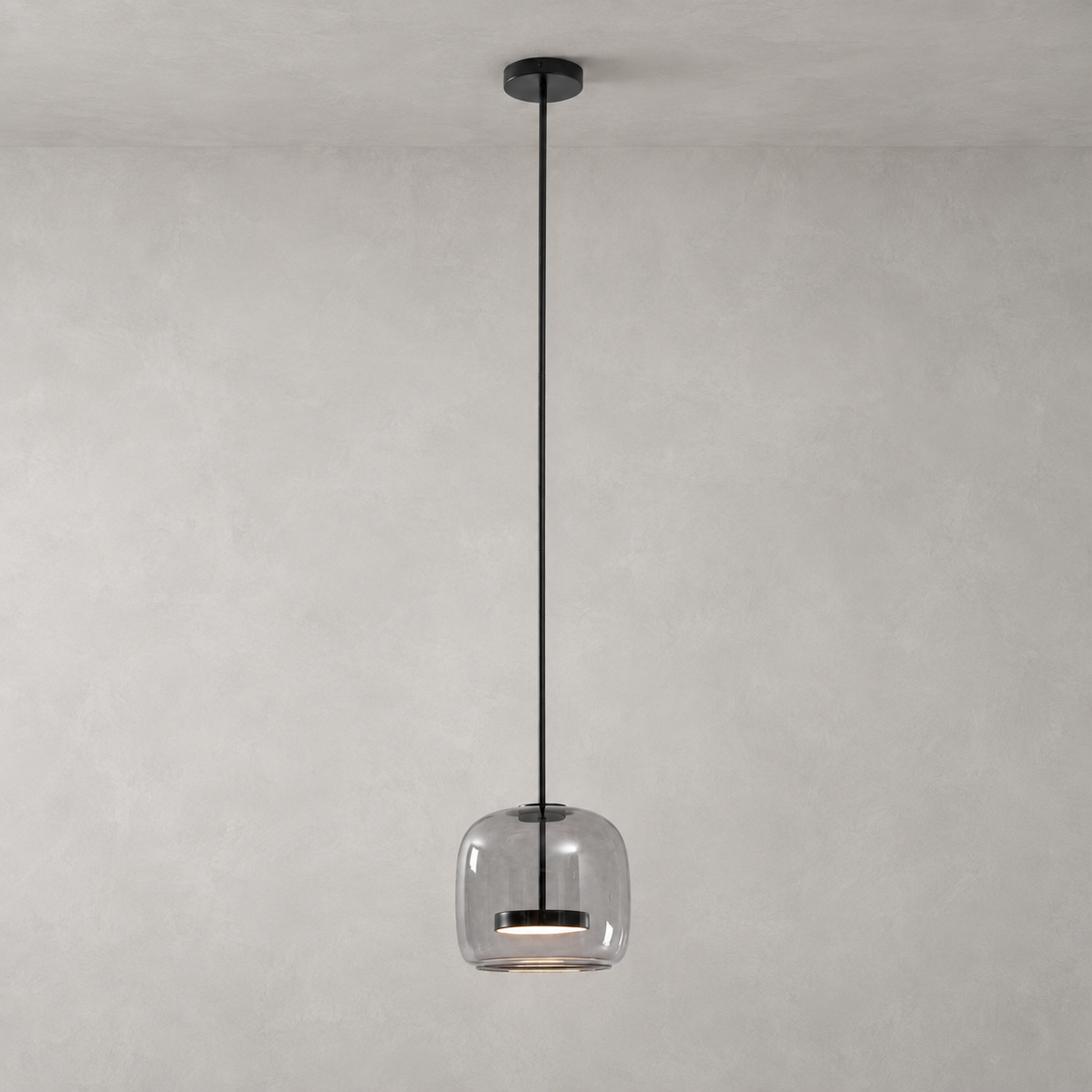 Suspension en verre soufflé moderne Glavira