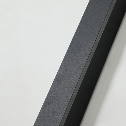 Applique murale extérieure Veldrin minimaliste et fine en métal noir