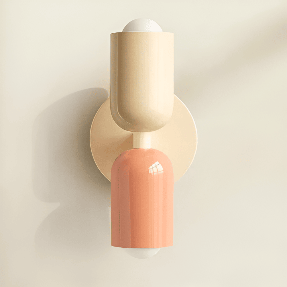 Applique murale capsule en fer de style Bauhaus Miravel