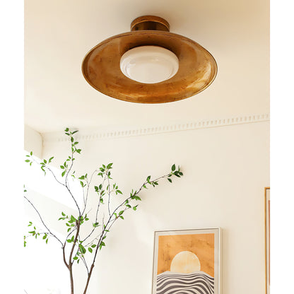 Plafonnier rond extra-large affleurant