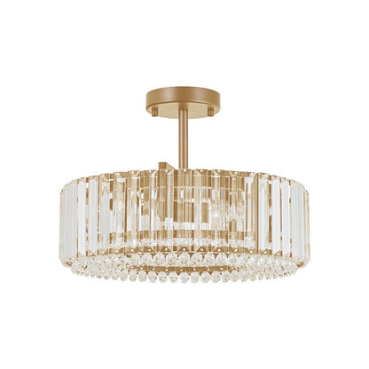 Plafonnier glamour en cristal sculpté