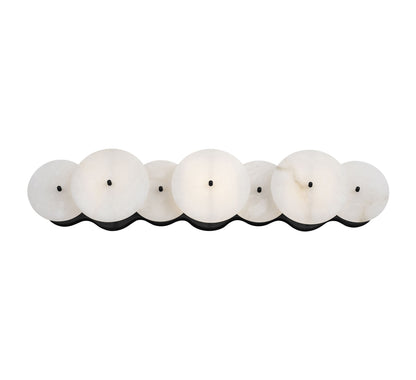 Applique de meuble moderne Lunavey en albâtre en forme de disque