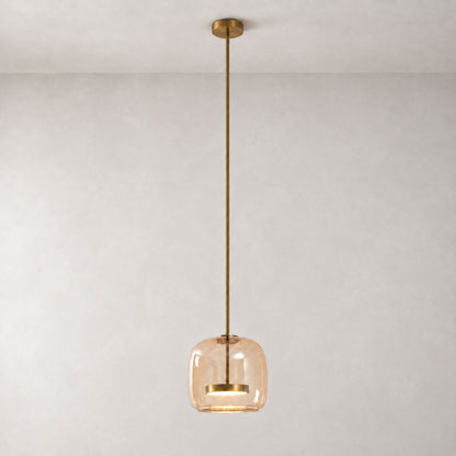 Suspension en verre soufflé moderne Glavira