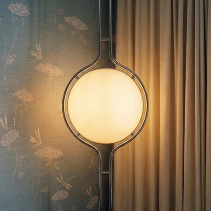 Lampadaire du sol au plafond en métal Pelvaro au style du milieu du siècle