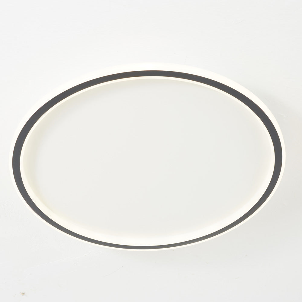 Plafonnier LED rond en acrylique affleurant