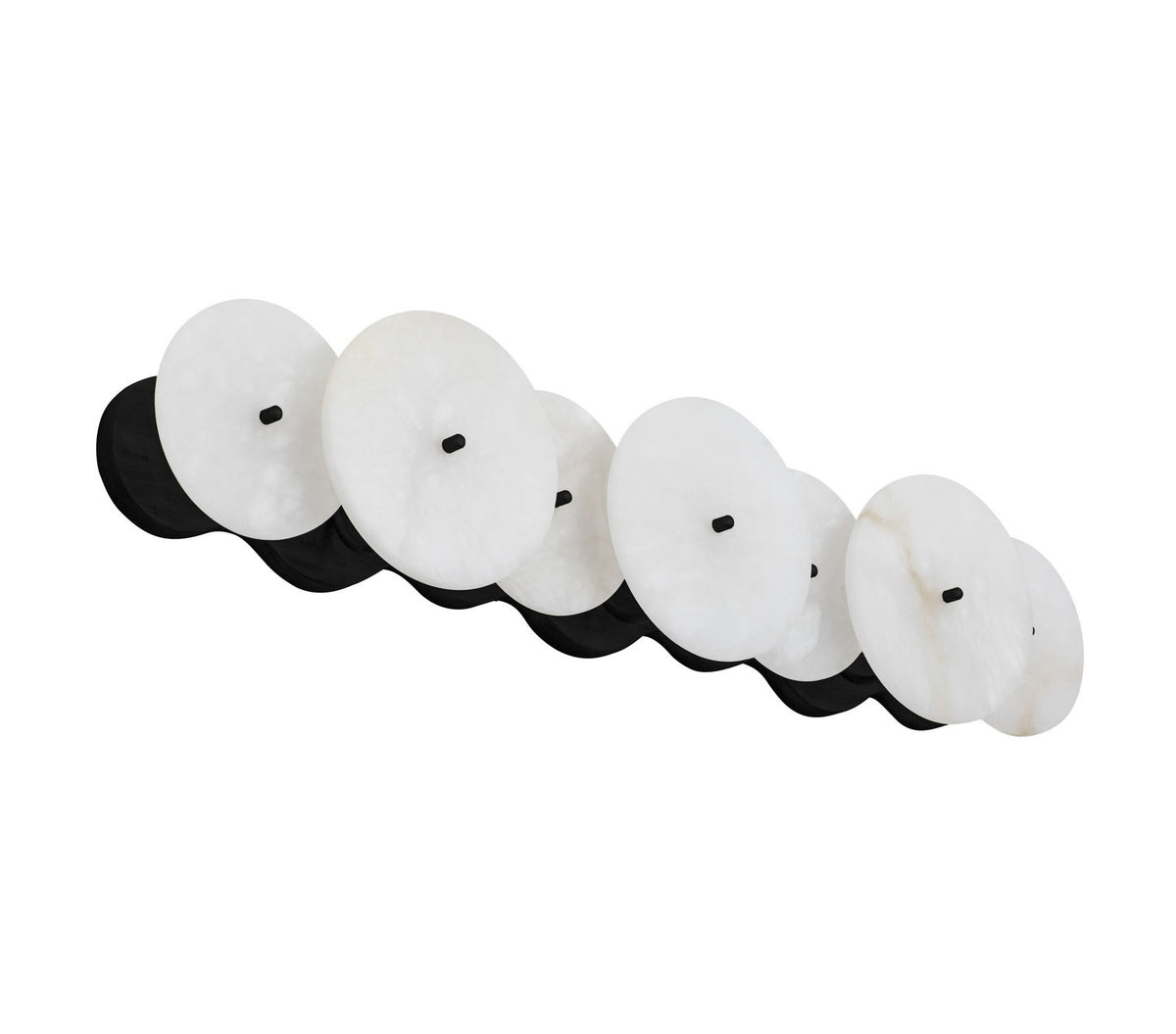 Applique de meuble moderne Lunavey en albâtre en forme de disque