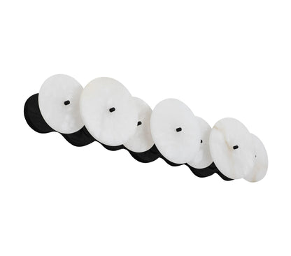Applique de meuble moderne Lunavey en albâtre en forme de disque