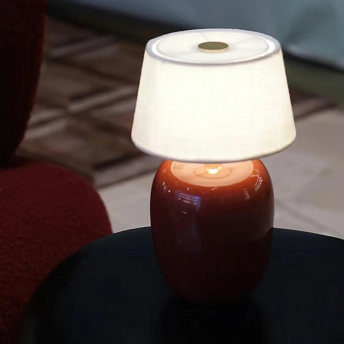 Lampe de table scandinave Halvorn en céramique