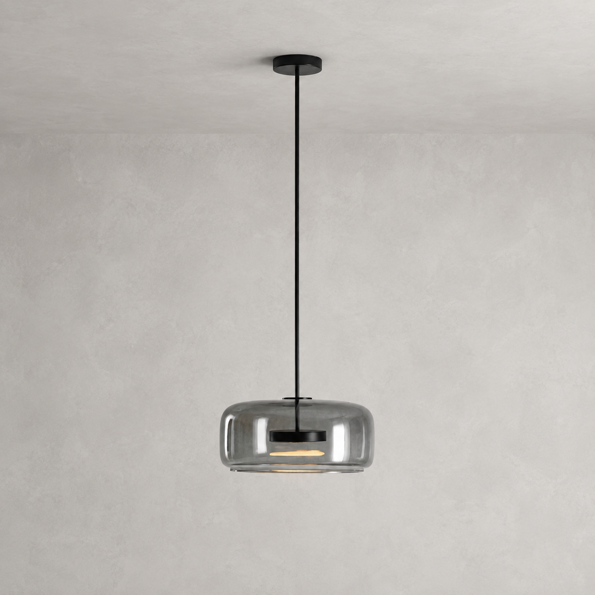 Suspension en verre soufflé moderne Glavira