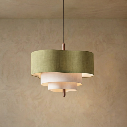 Suspension en tissu noyer à étages