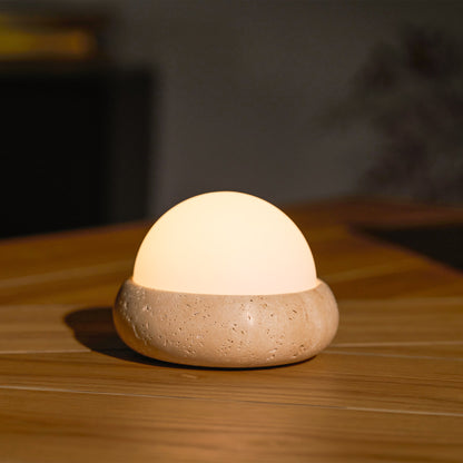Lampe de table Wabi-Sabi en travertin Orlando