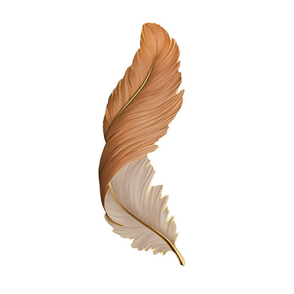 Applique murale LED Plume sculptée