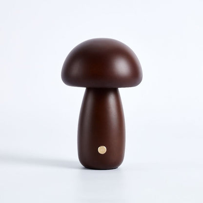 Lampe de table en bois scandinave Fungara