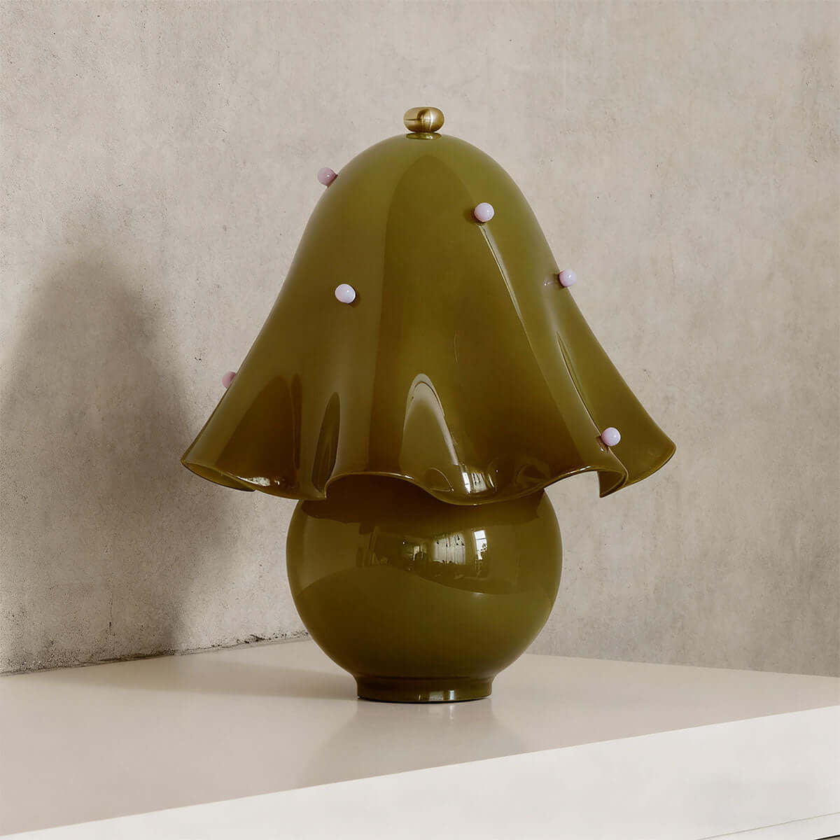 Lampe de table bohème en céramique Halcyra