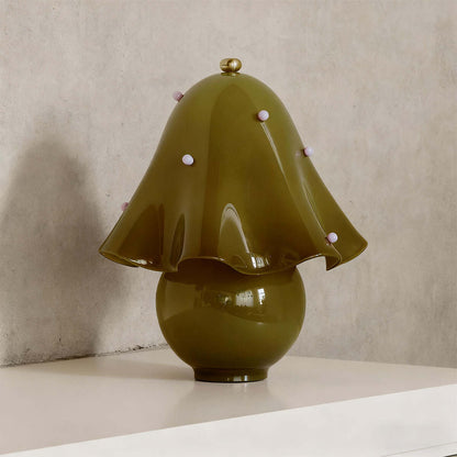 Lampe de table bohème en céramique Halcyra