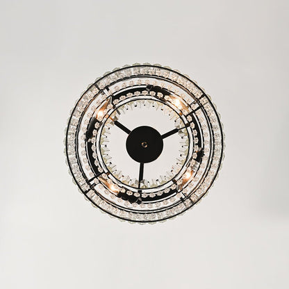Plafonnier glamour en cristal sculpté