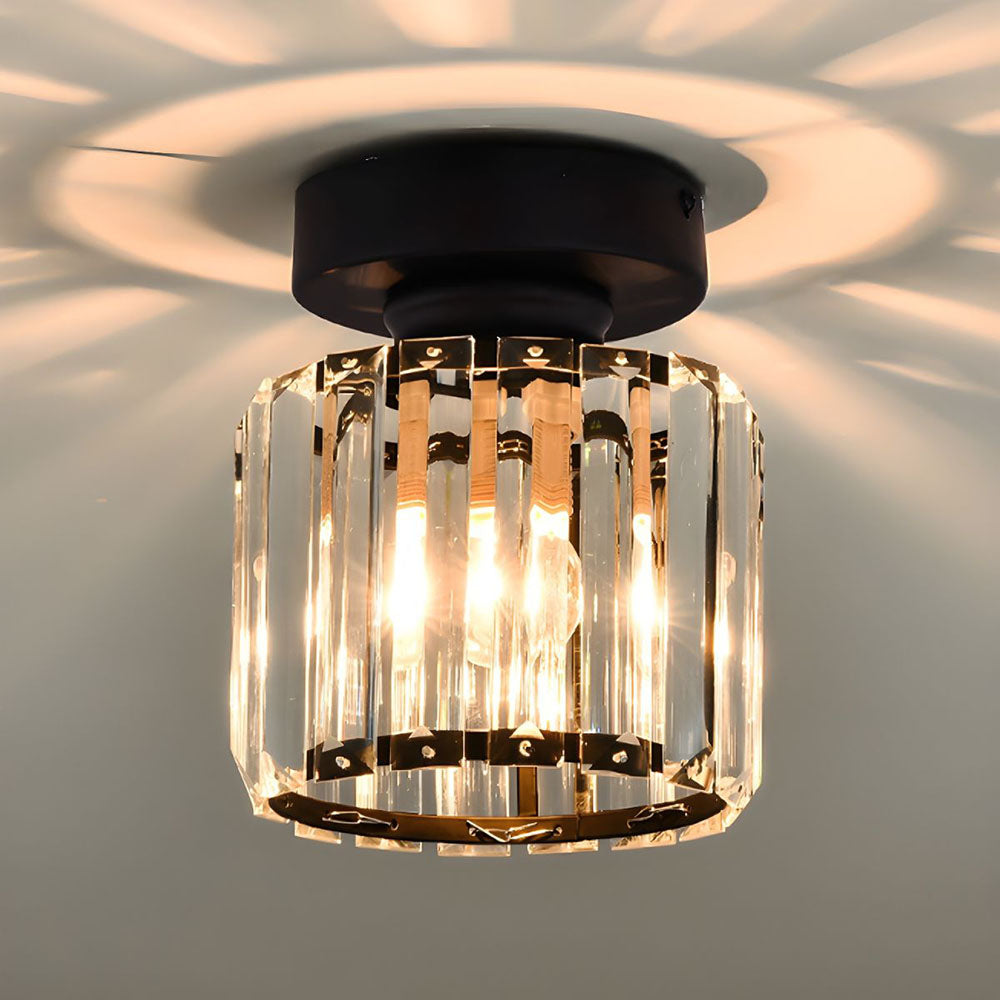 Plafonnier en cristal minimaliste Orvella