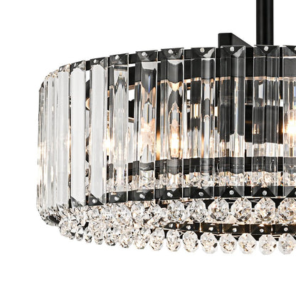 Plafonnier glamour en cristal sculpté