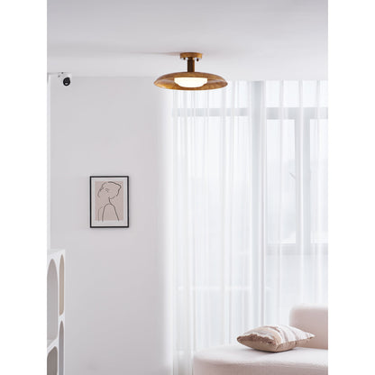 Plafonnier rond extra-large affleurant