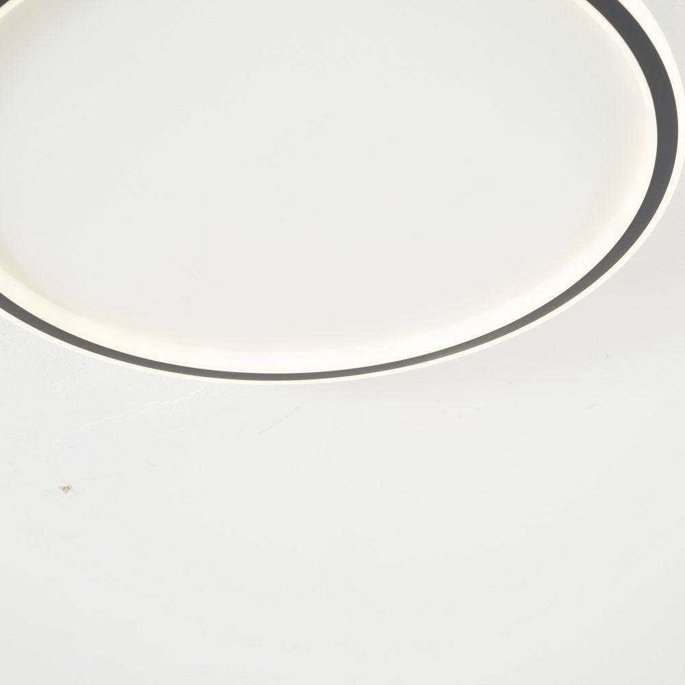 Plafonnier LED rond en acrylique affleurant