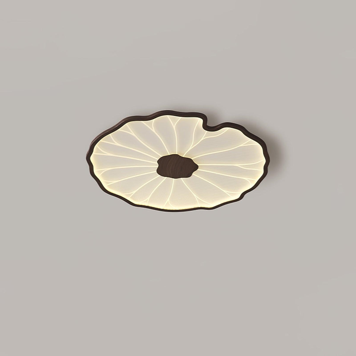 Plafonnier effet grain de bois Waterlily