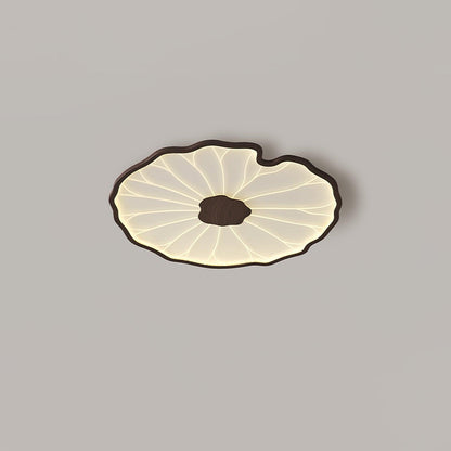 Plafonnier effet grain de bois Waterlily