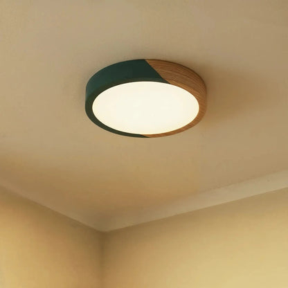 Rosvella Luminaire de plafond scandinave en bois