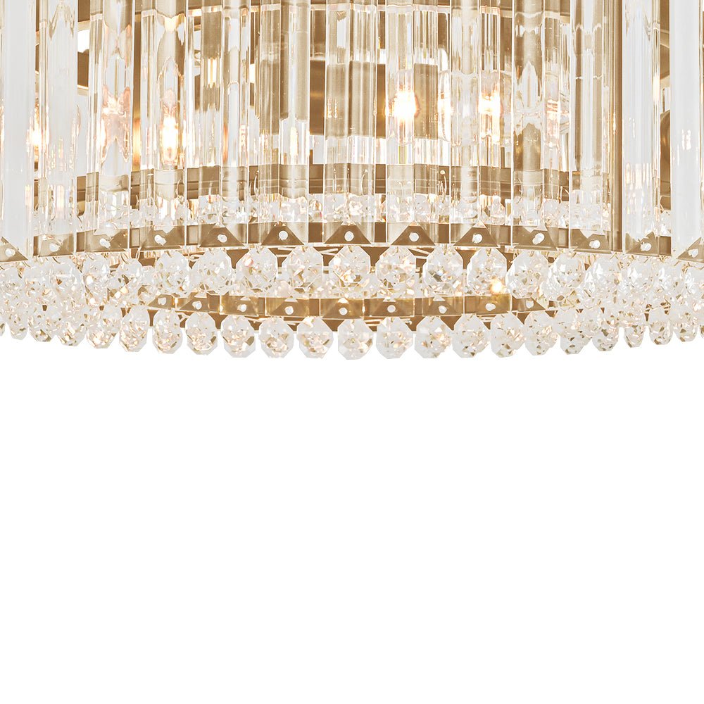 Plafonnier glamour en cristal sculpté