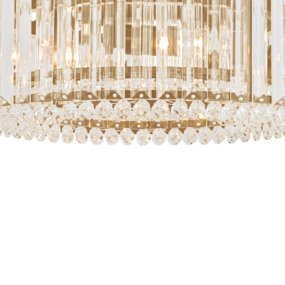 Plafonnier glamour en cristal sculpté
