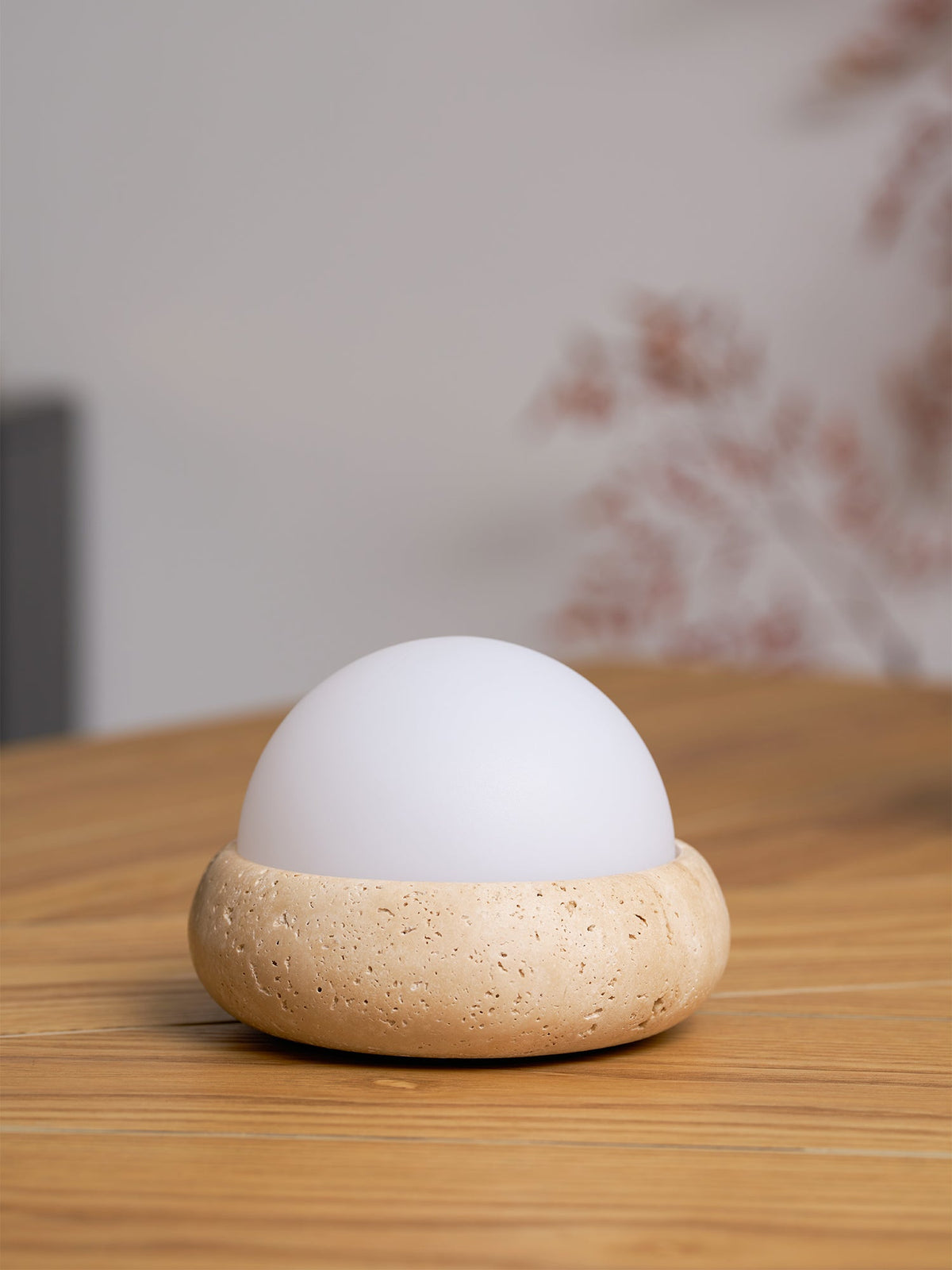 Lampe de table Wabi-Sabi en travertin Orlando