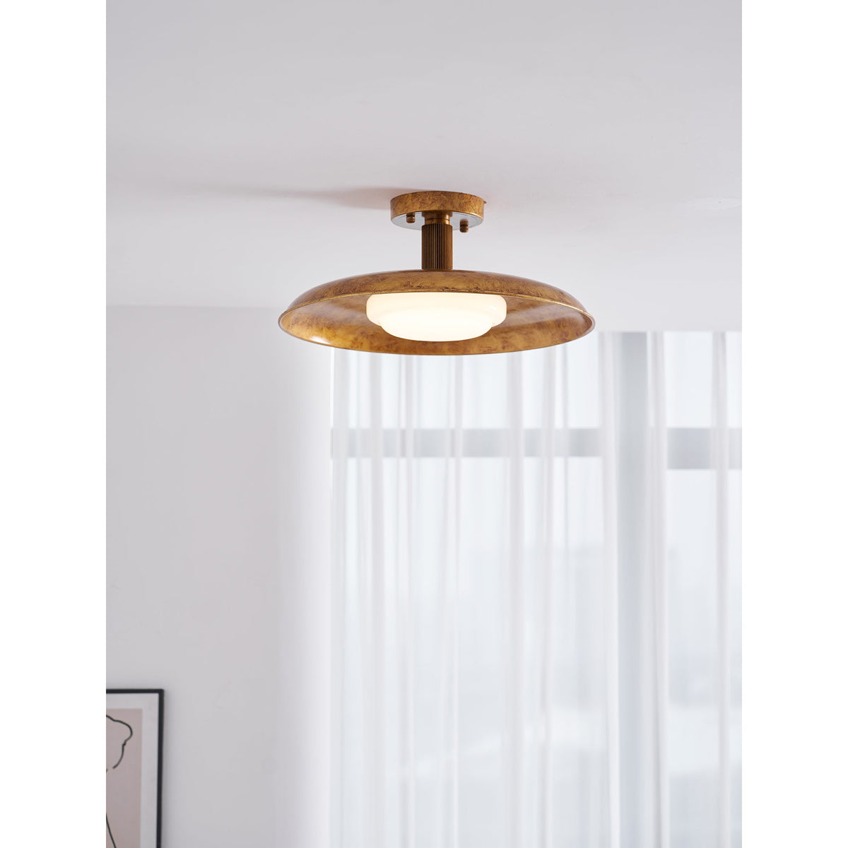 Plafonnier rond extra-large affleurant