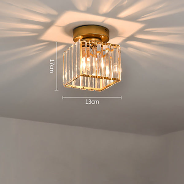 Plafonnier en cristal minimaliste Orvella