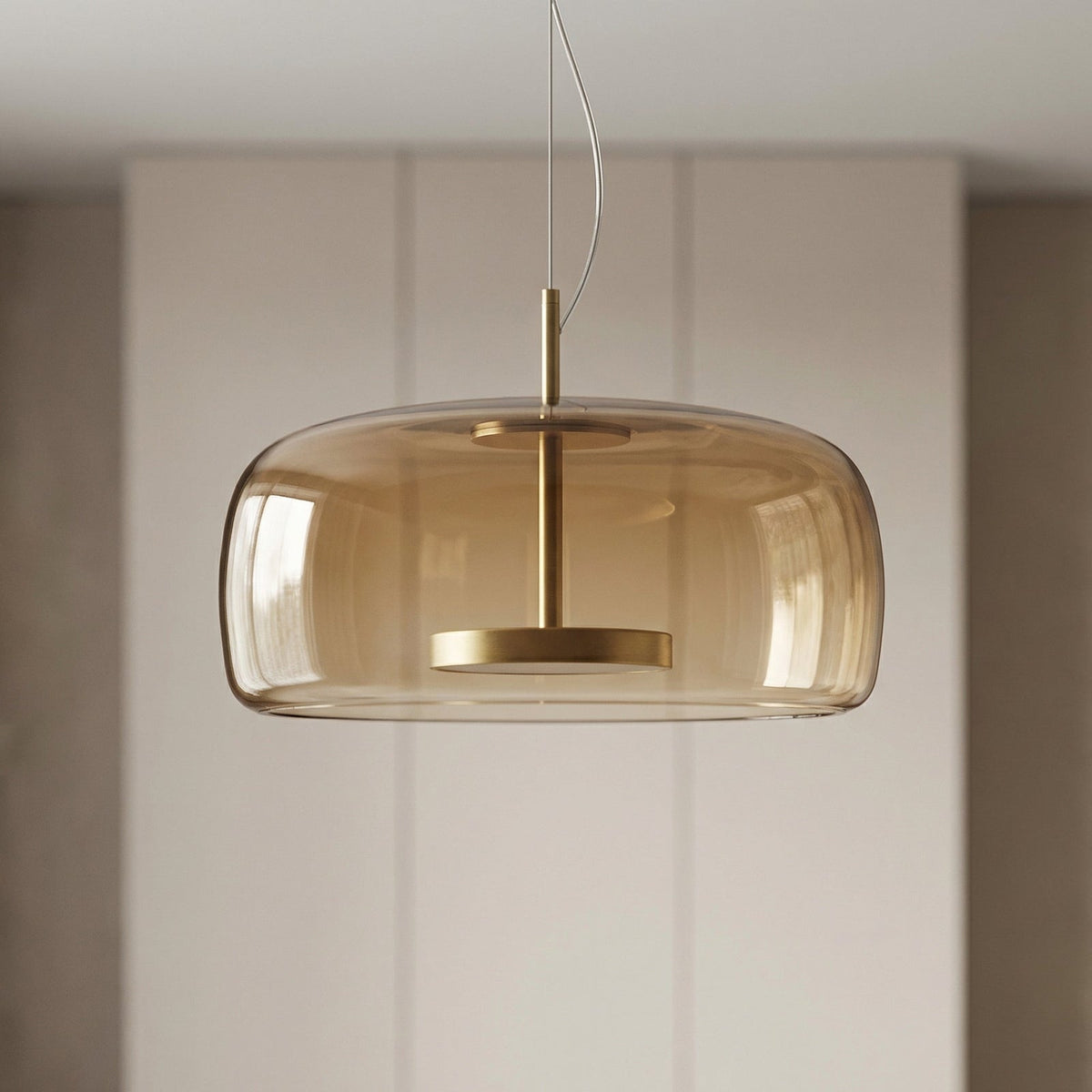 Suspension en verre teinté nordique Lumira