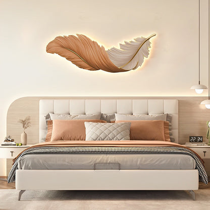 Applique murale LED Plume sculptée