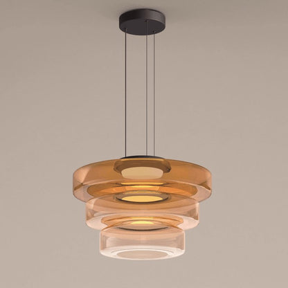 Suspension à disques en verre superposés