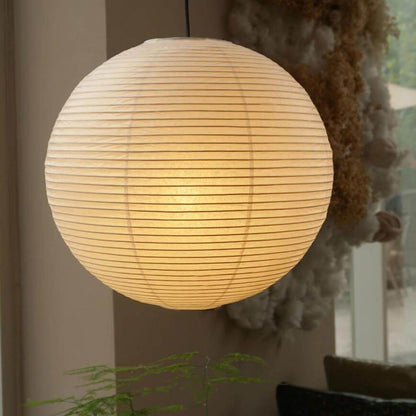 Suspension globe en papier washi